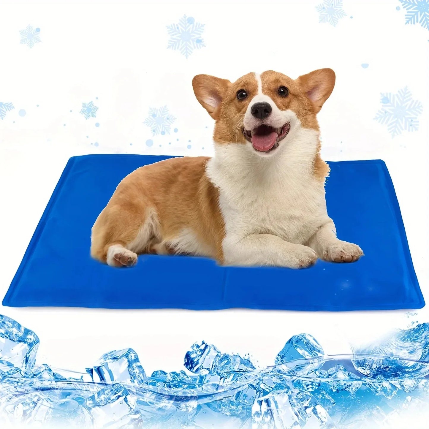 Summer Gel Pet Cooling Bed Mat Wear Resistant Heat Relief Sponge Sleeping Cushion Breathable Cool Pad for Small Medium Dogs Cats