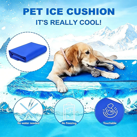 Summer Gel Pet Cooling Bed Mat Wear Resistant Heat Relief Sponge Sleeping Cushion Breathable Cool Pad for Small Medium Dogs Cats