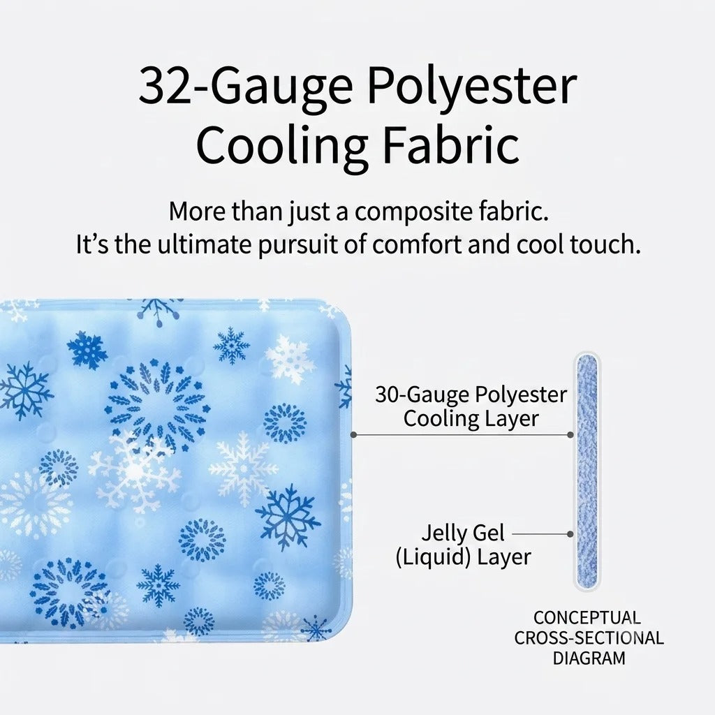 Summer Pet Ice Mat Cool Sleeping Pad Anti-slip Cooling Bed Cushion for Small Medium Large Dogs Cats Indoor Outdoor Use
