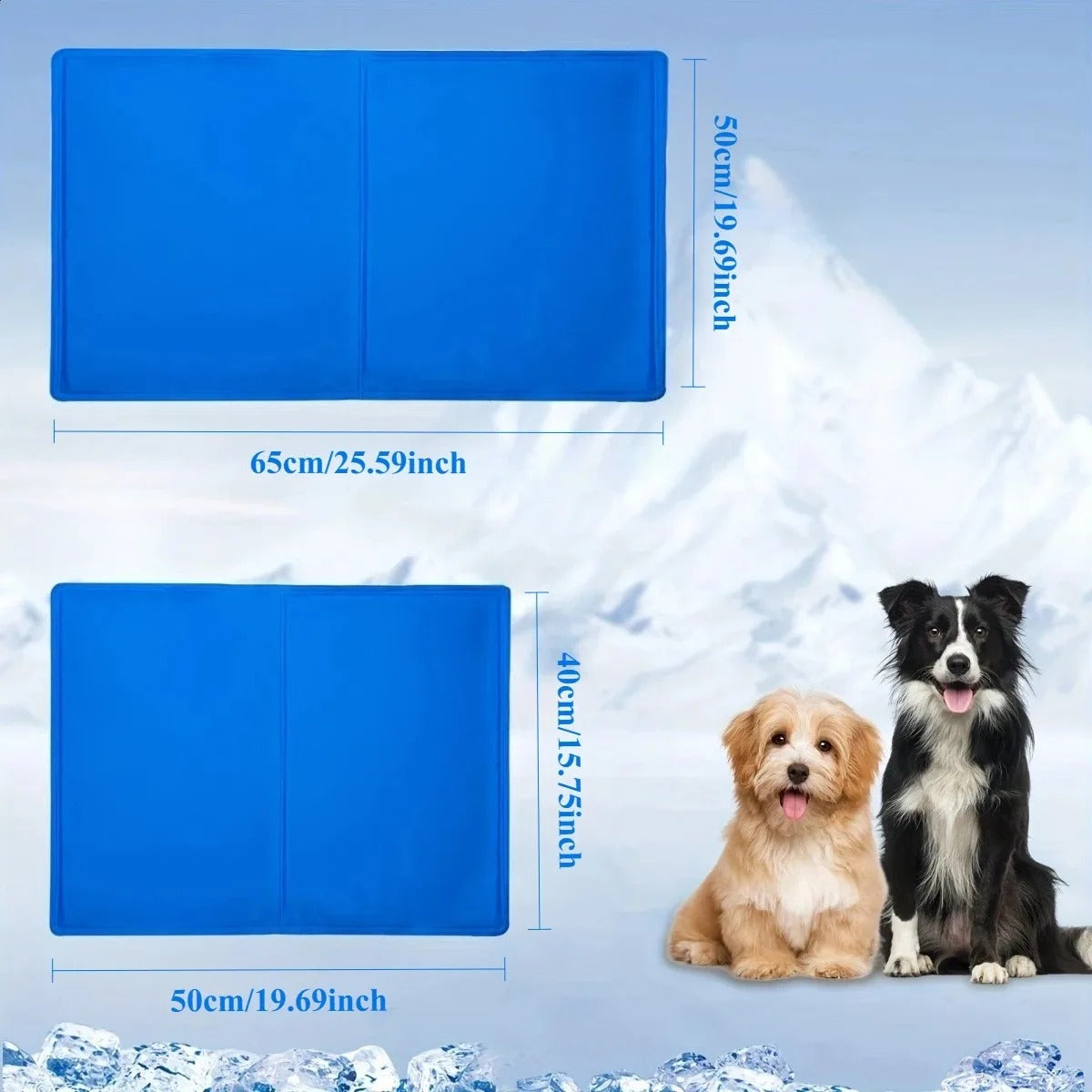 Summer Gel Pet Cooling Bed Mat Wear Resistant Heat Relief Sponge Sleeping Cushion Breathable Cool Pad for Small Medium Dogs Cats