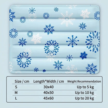 Summer Pet Ice Mat Cool Sleeping Pad Anti-slip Cooling Bed Cushion for Small Medium Large Dogs Cats Indoor Outdoor Use
